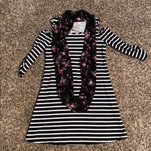 Girls striped dress